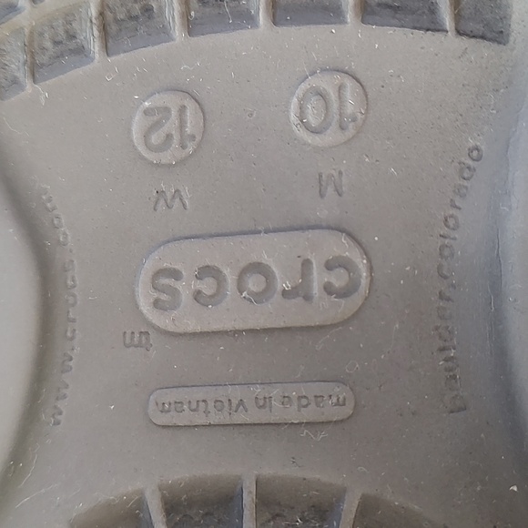 Crocs Crocband Flip Flop Comfort Sandals 11033 Gray Green Slip On Mens 10 Wmn 12 - Picture 7 of 11